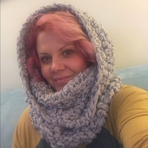 Handmade cowl/hood.